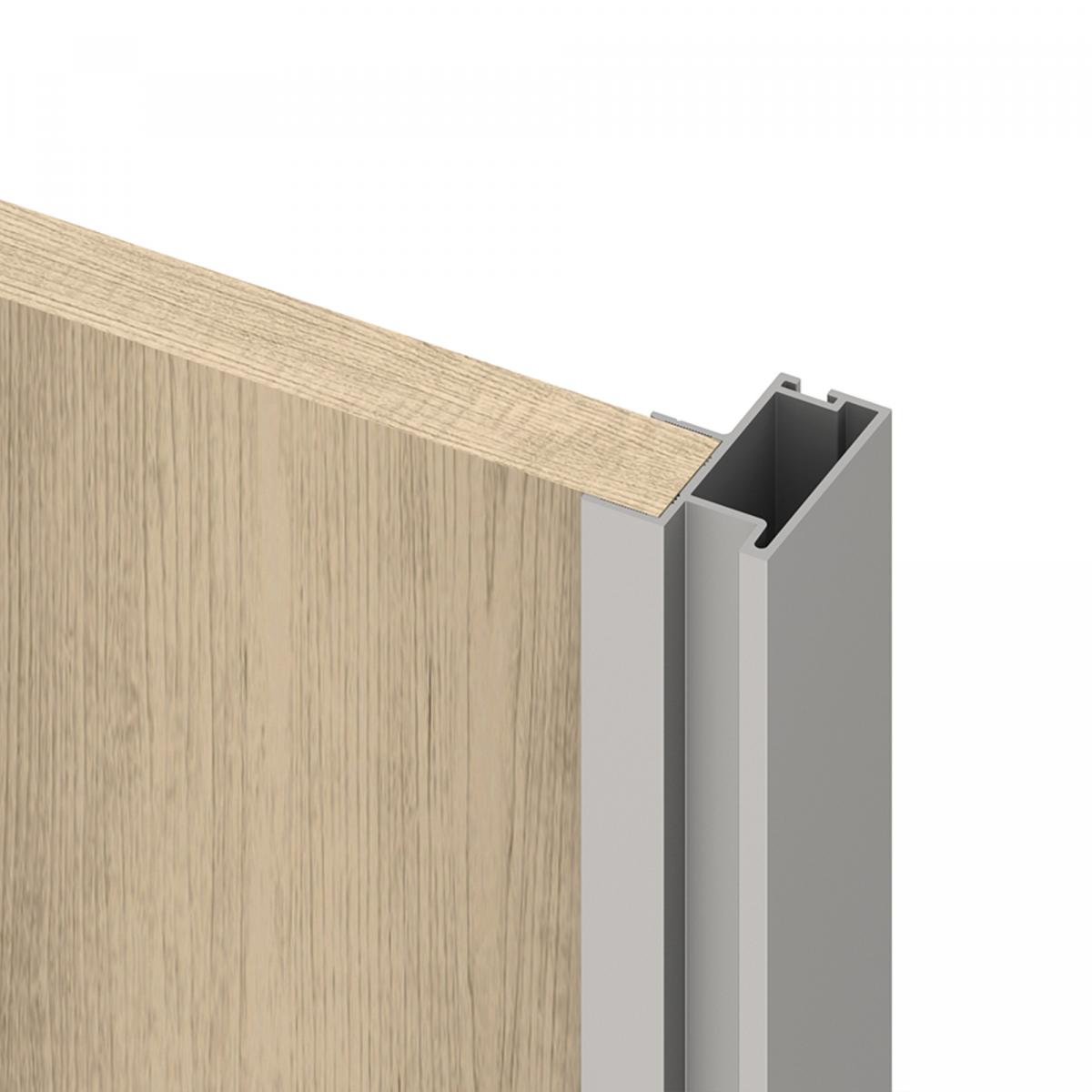 Sistema corredero para armario 2 puertas rodadura inferior Placard con perfiles Sharp y cierre suave