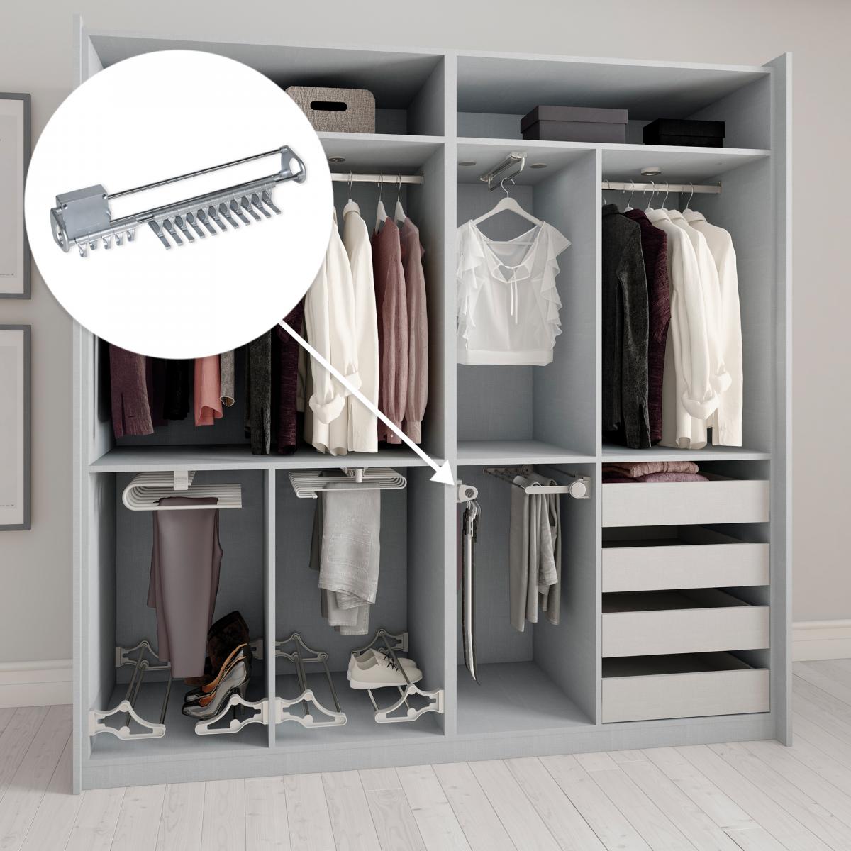 Corbatero lateral extraíble Self