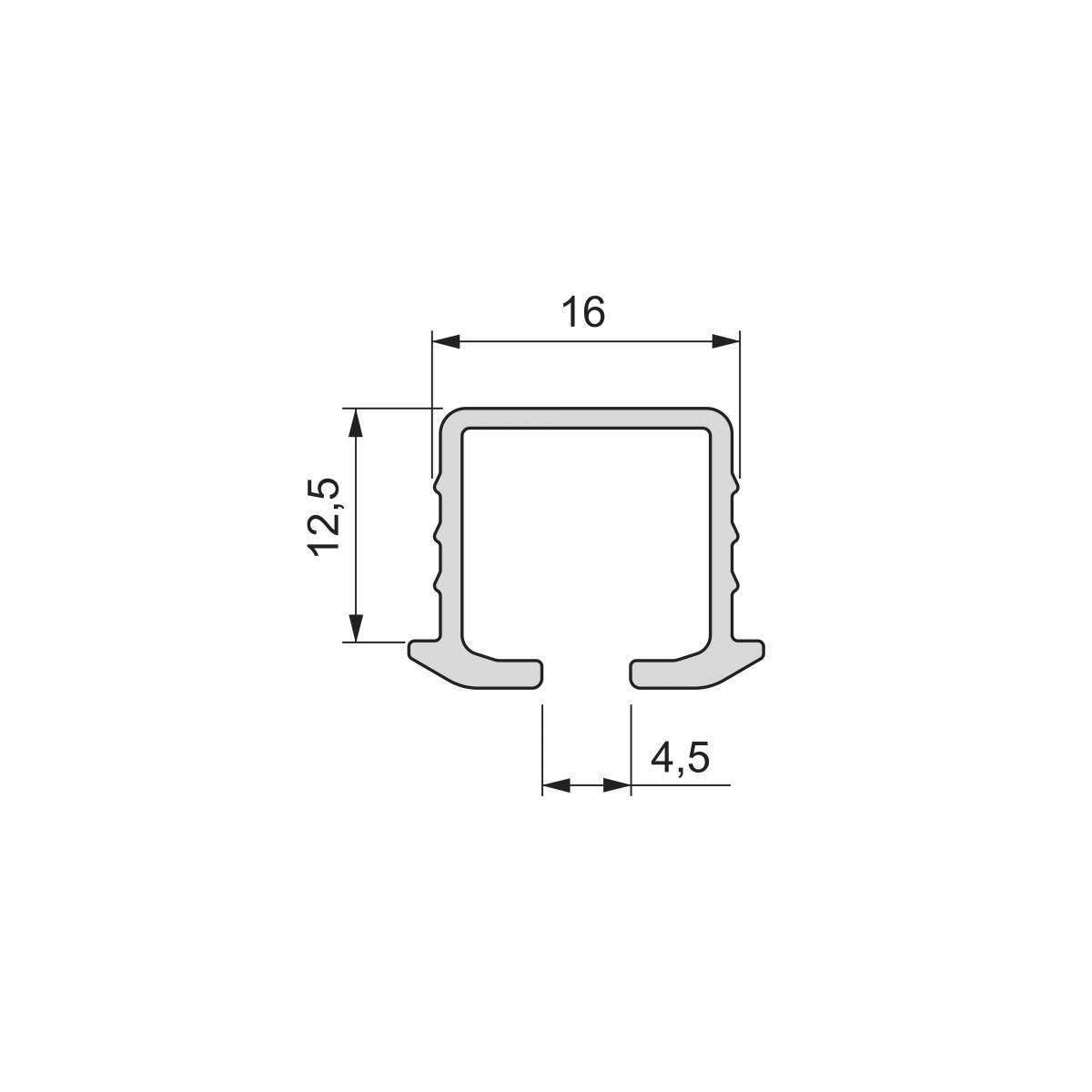 Sistema Flow 2 en formato kit para un armario de 2 puertas correderas de madera apoyadas con cierre suave
