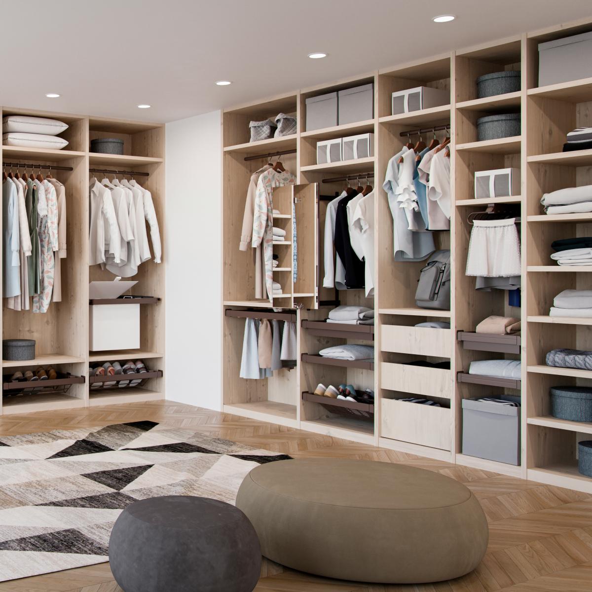 Cajón zapatero extraíble Moka