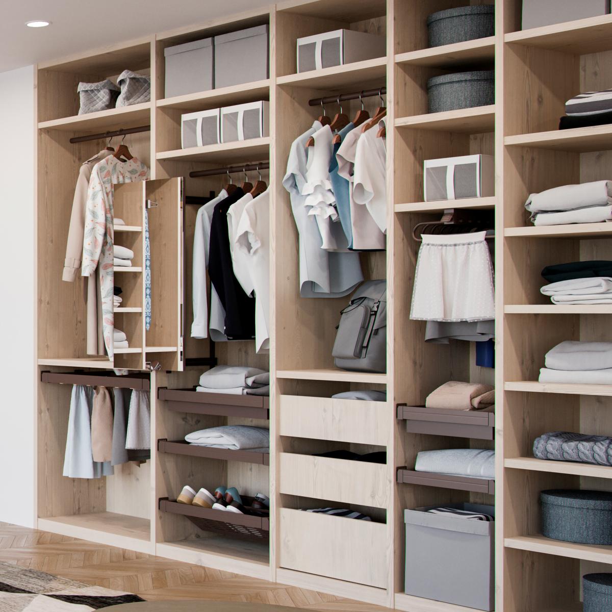 Cajón zapatero extraíble Moka