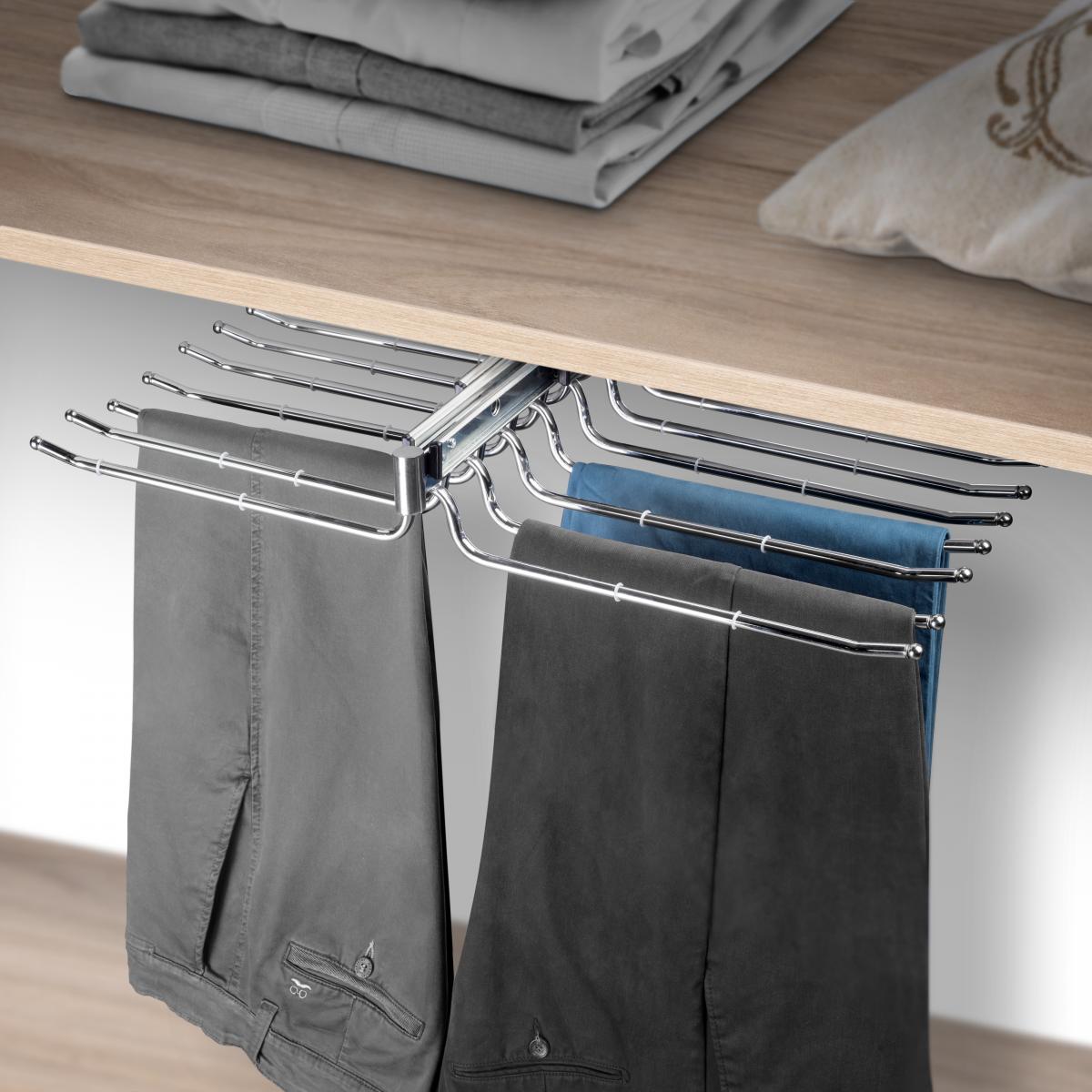 Pantalonero doble extraíble Self para armario.