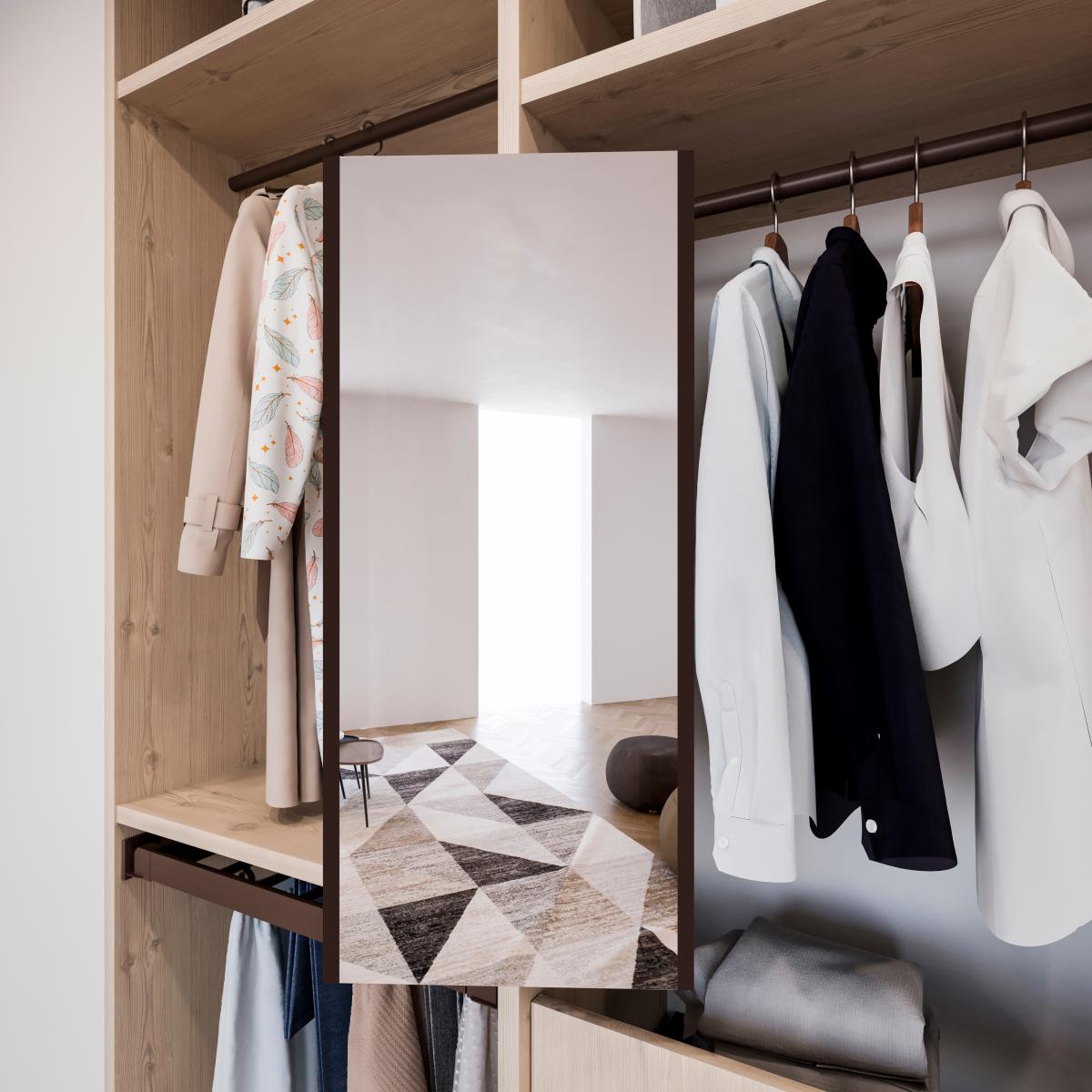 Espejo extraíble para interior de armario