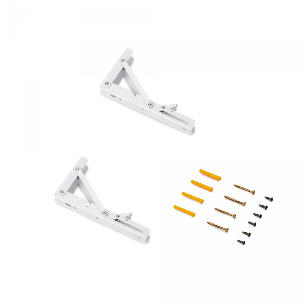 Soportes plegables para estante