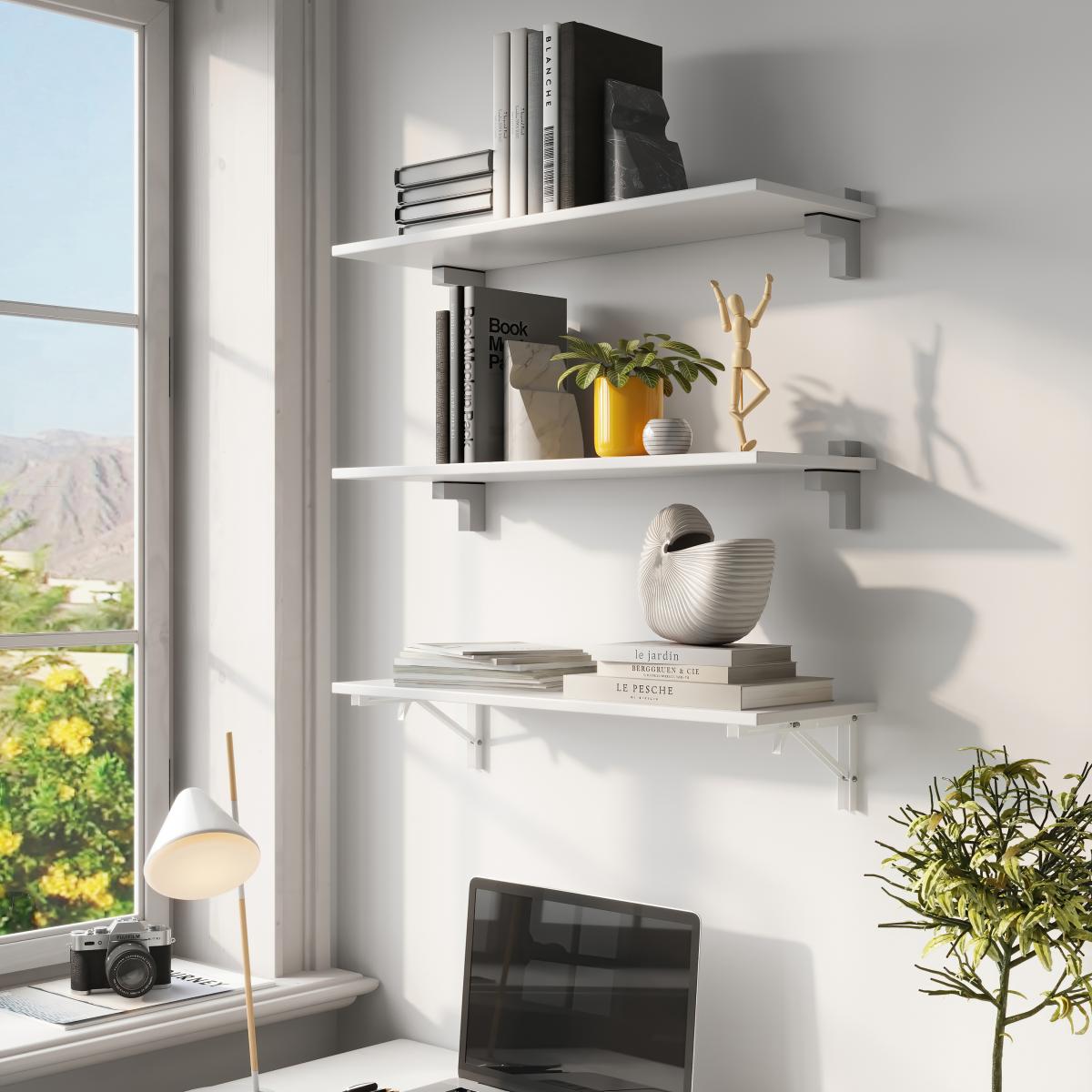 Soportes plegables para estante