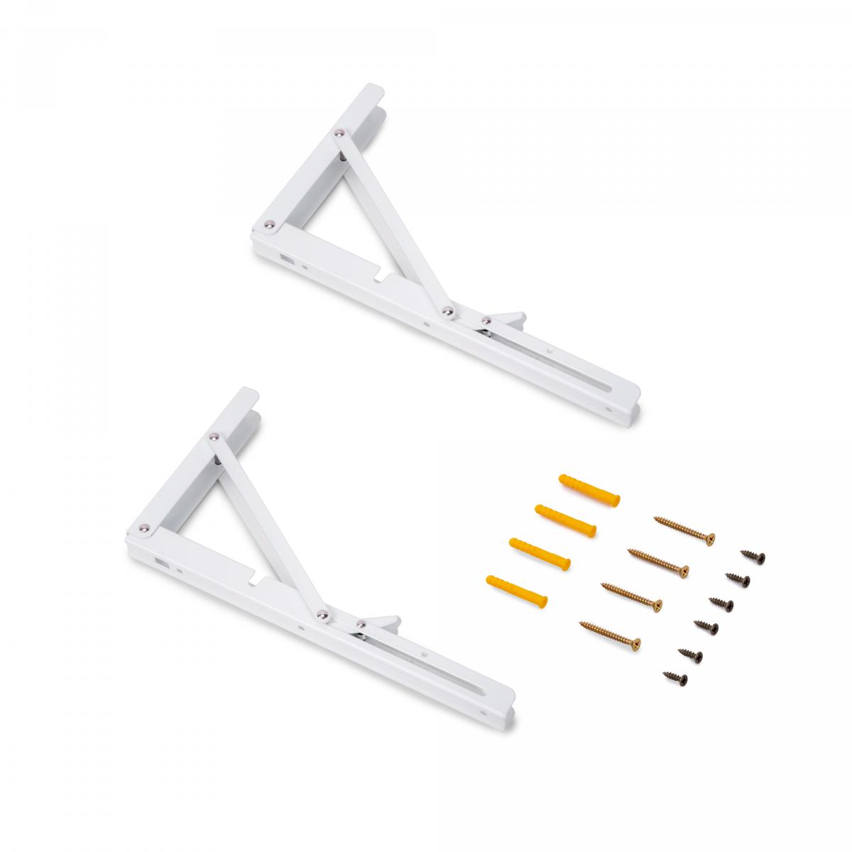 Soportes plegables para estante