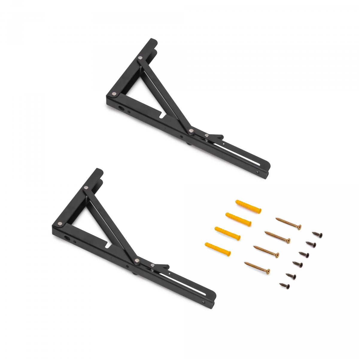 Soportes plegables para estante