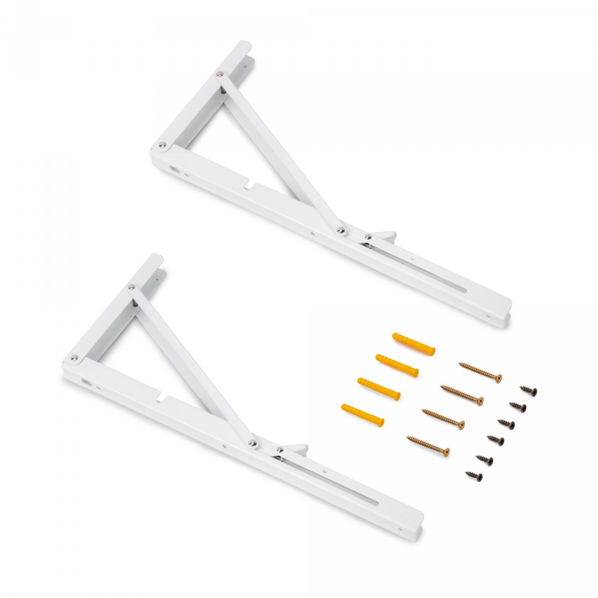 Soportes plegables para estante