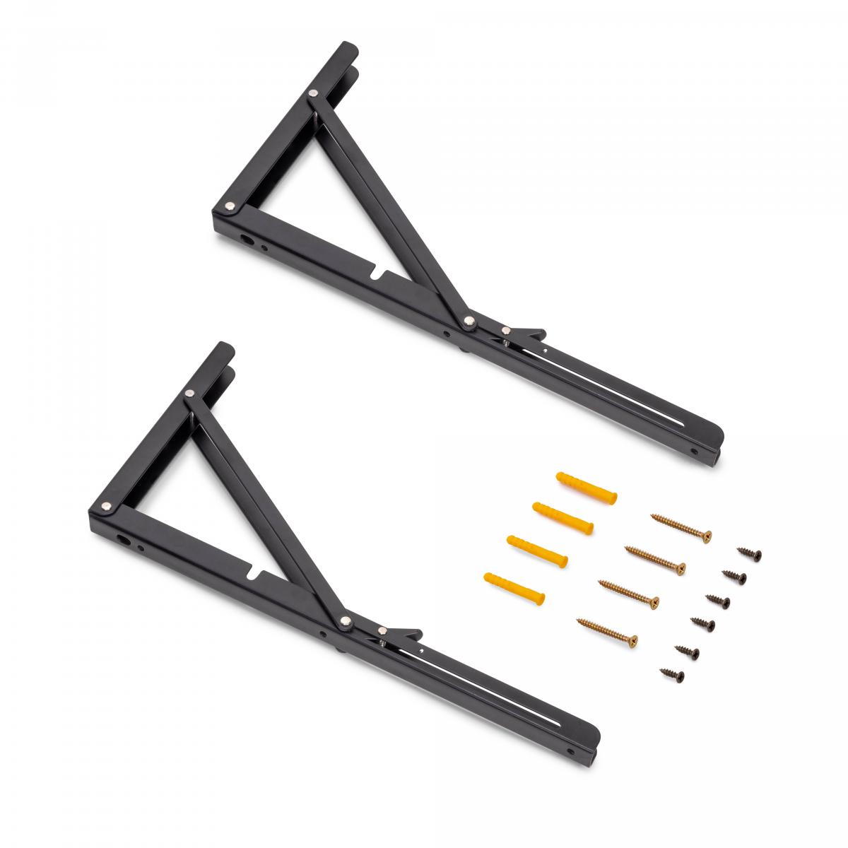 Soportes plegables para estante
