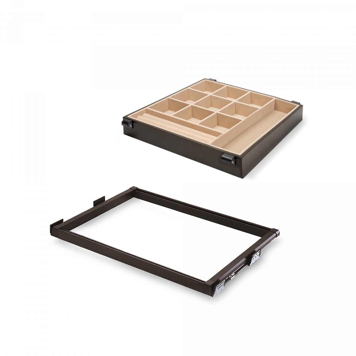 Kit cajón joyero interior armario Moka