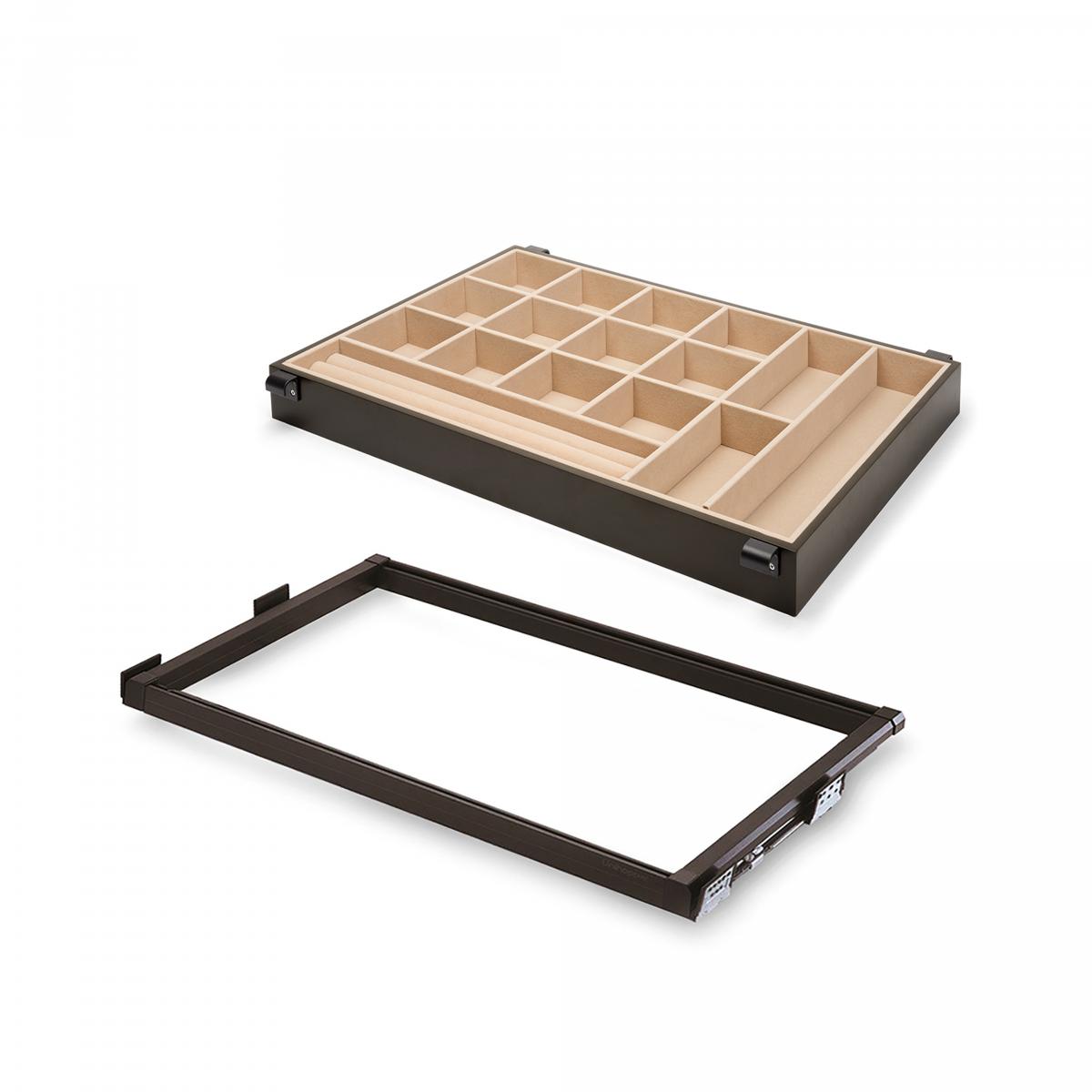 Kit cajón joyero interior armario Moka