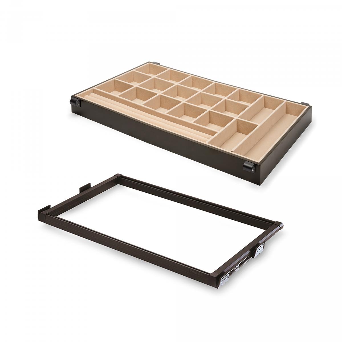 Kit cajón joyero interior armario Moka