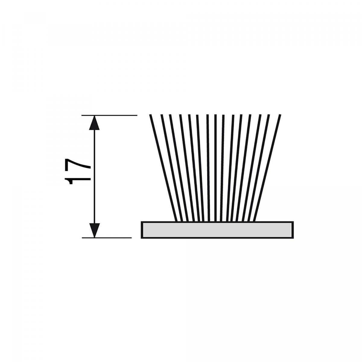 Burlete guardapolvo adhesivo para puertas y ventanas