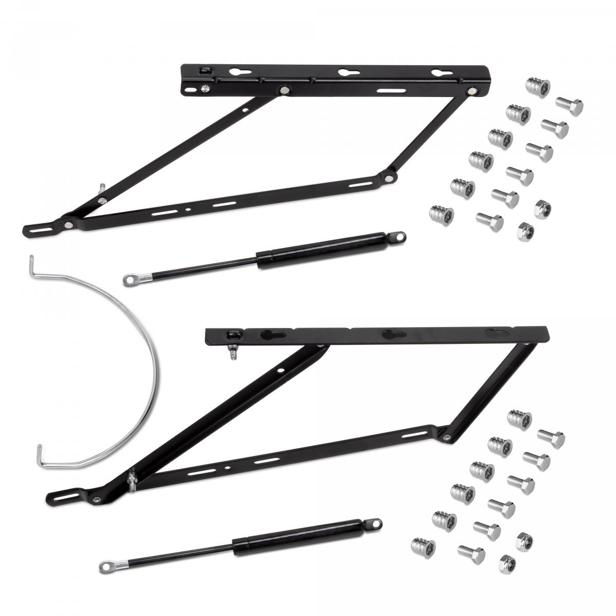 Juego de mecanismos elevables para cama canapé frontal