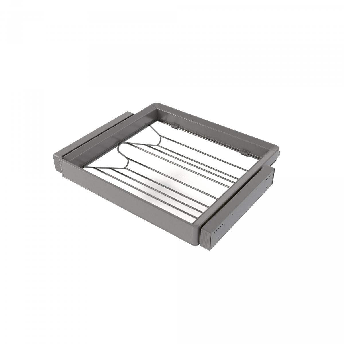 Kit de cajón zapatero y bastidor regulable Quartz para armarios, guías de cierre suave y extracción total