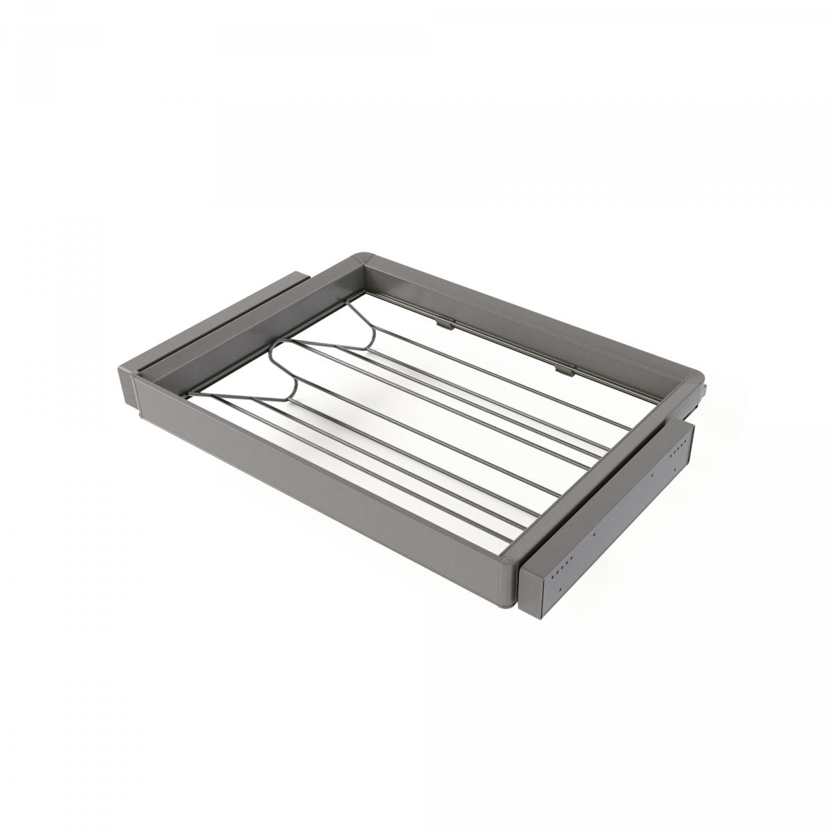 Kit de cajón zapatero y bastidor regulable Quartz para armarios, guías de cierre suave y extracción total