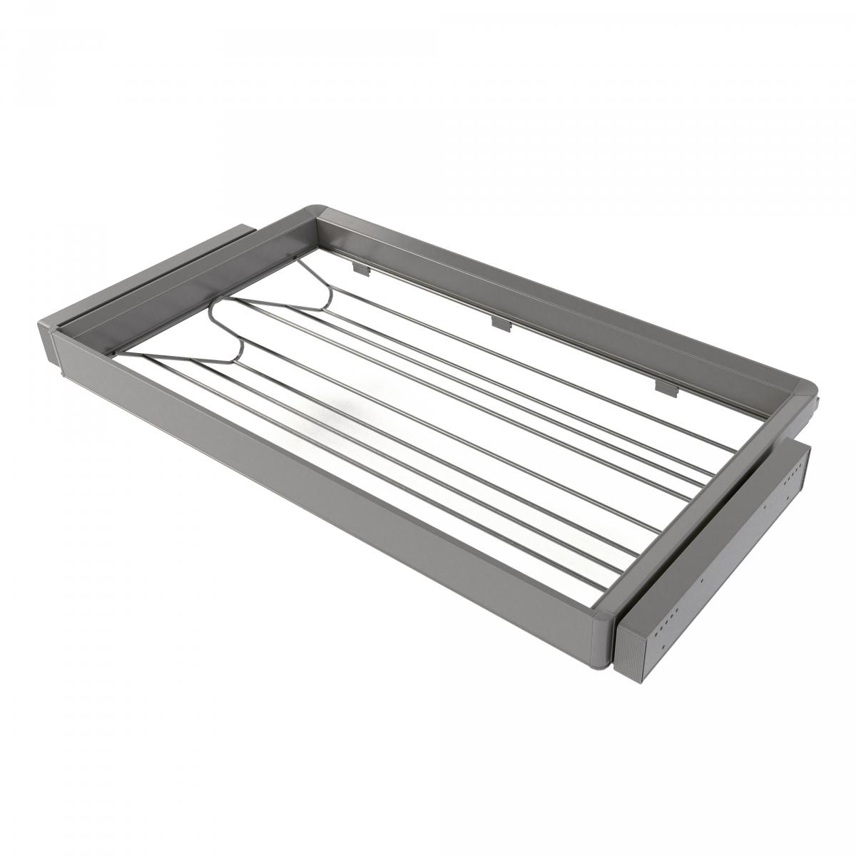 Kit de cajón zapatero y bastidor regulable Quartz para armarios, guías de cierre suave y extracción total
