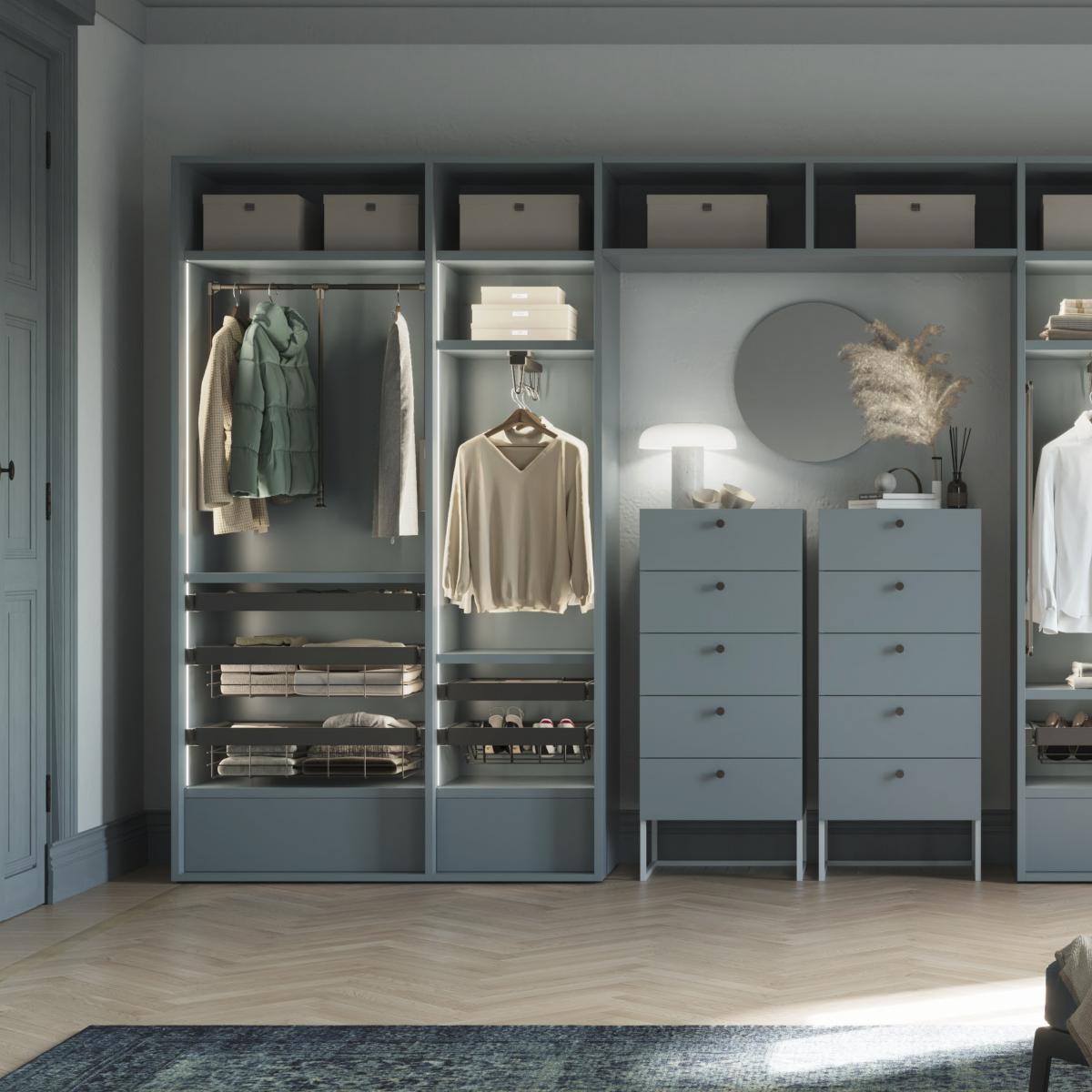 Cajón de alambre para armarios y vestidores Quartz