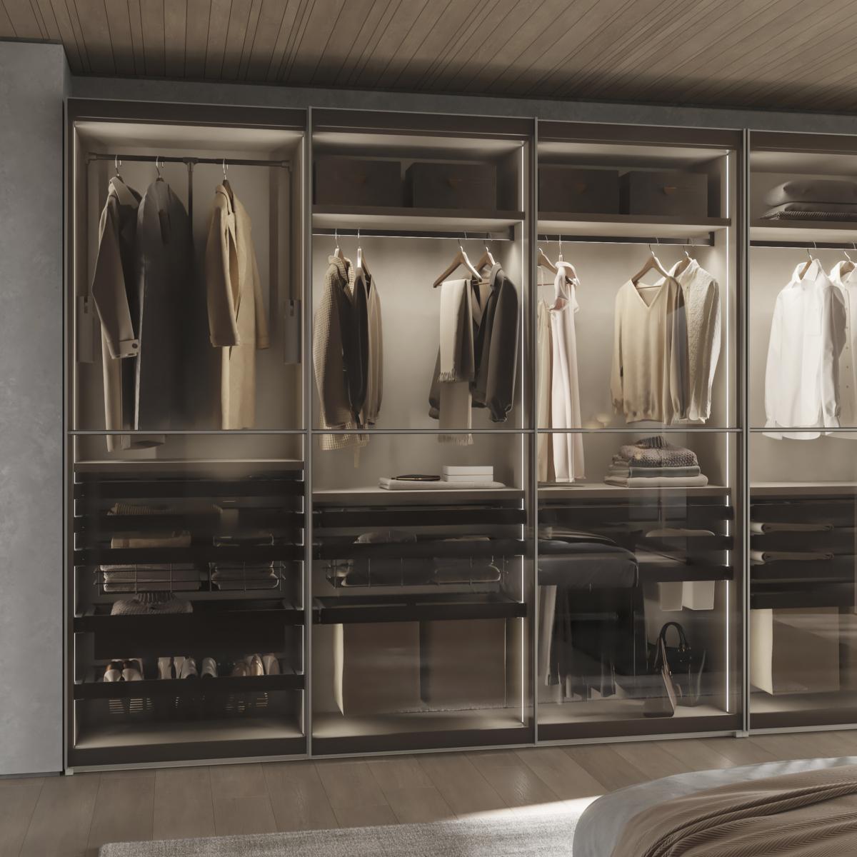 Cajón de alambre para armarios y vestidores Quartz