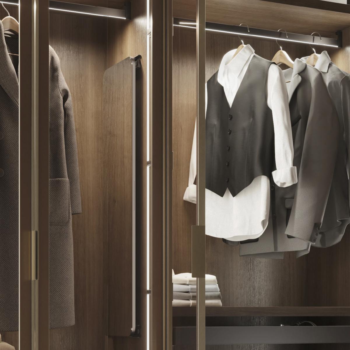 Espejo extraíble para interior de armario Quartz