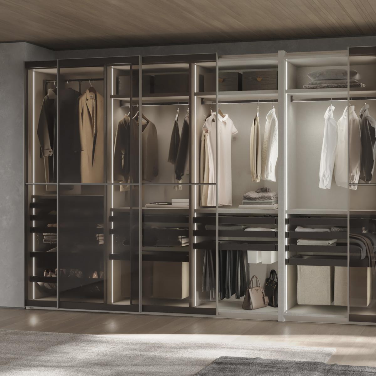 Lote de 7 varillas pantalonero para armarios y vestidores Quartz