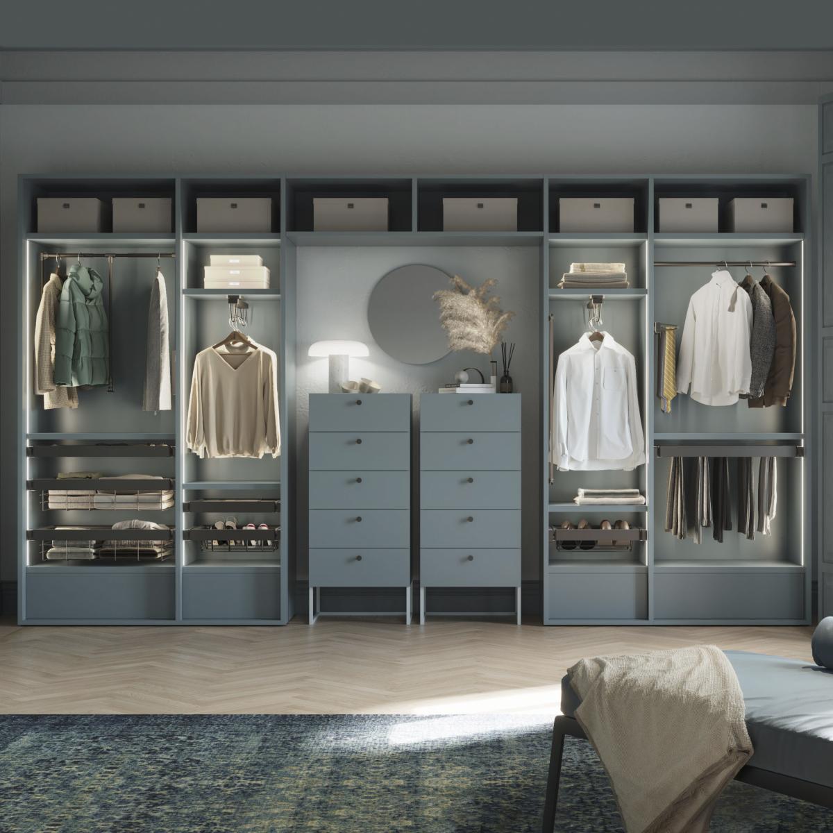 Cajón zapatero para armarios y vestidores Quartz