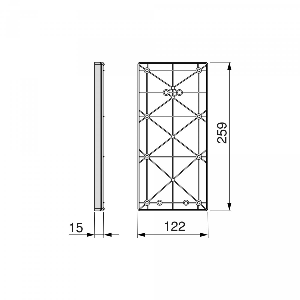 Suplemento lateral para colgador abatible para armario Sway