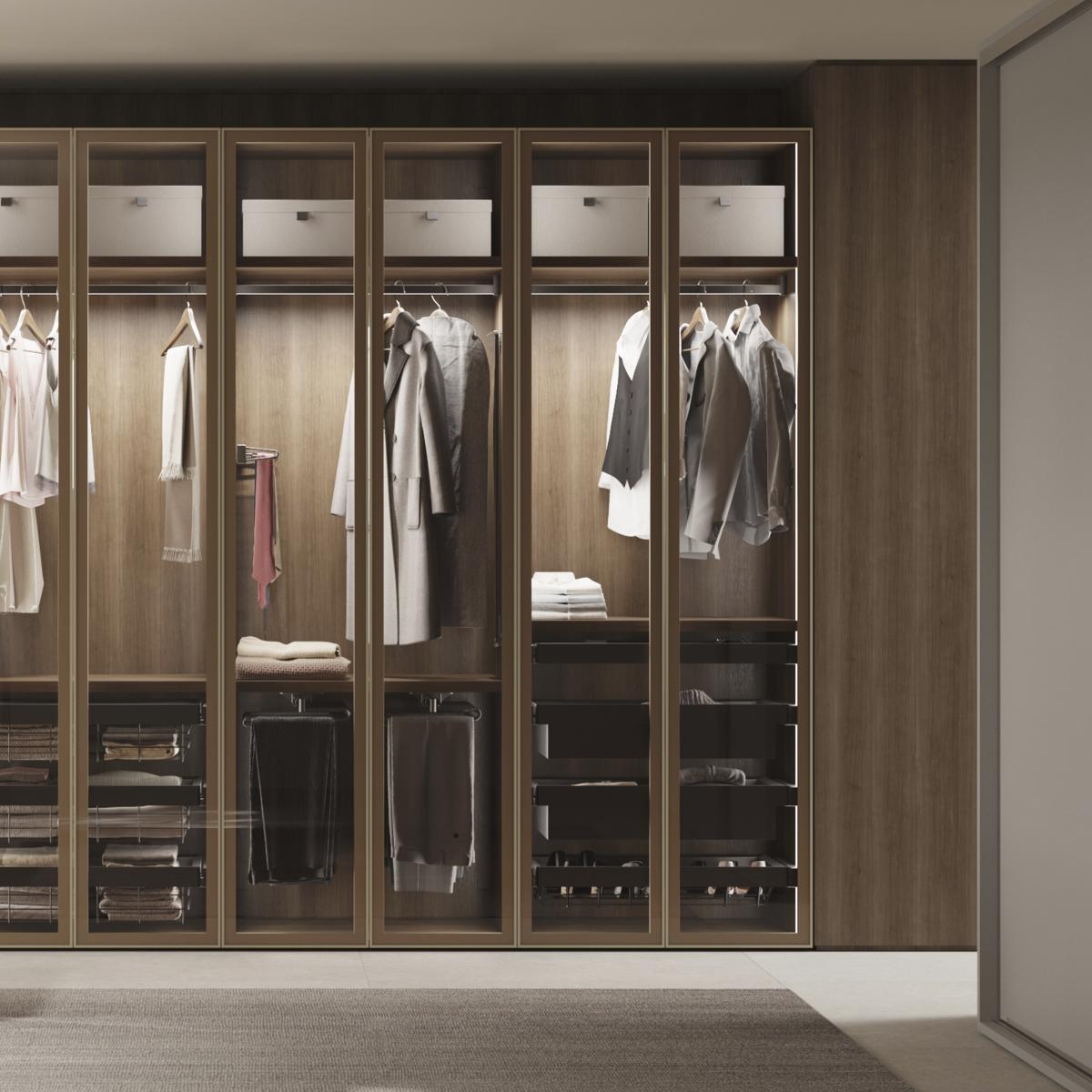 Cajón metálico para armarios y vestidores Quartz