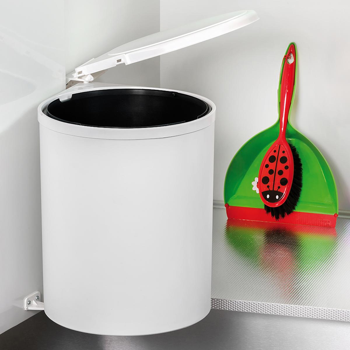 Contenedor de reciclaje para fijación a puerta con vaso de 13L