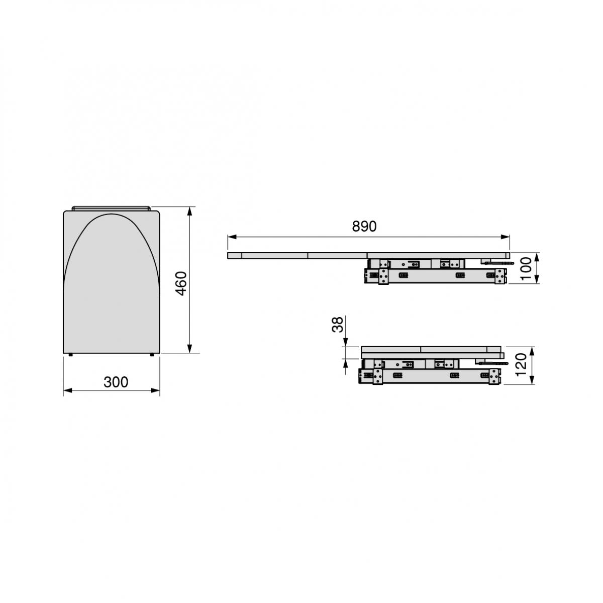 Tabla de planchar plegable Iron 2