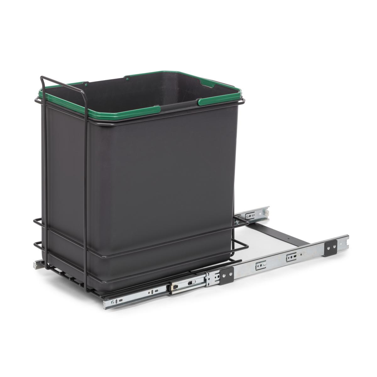 Contenedor de reciclaje Recycle de 35 L para cocina, fijación inferior y extracción manual