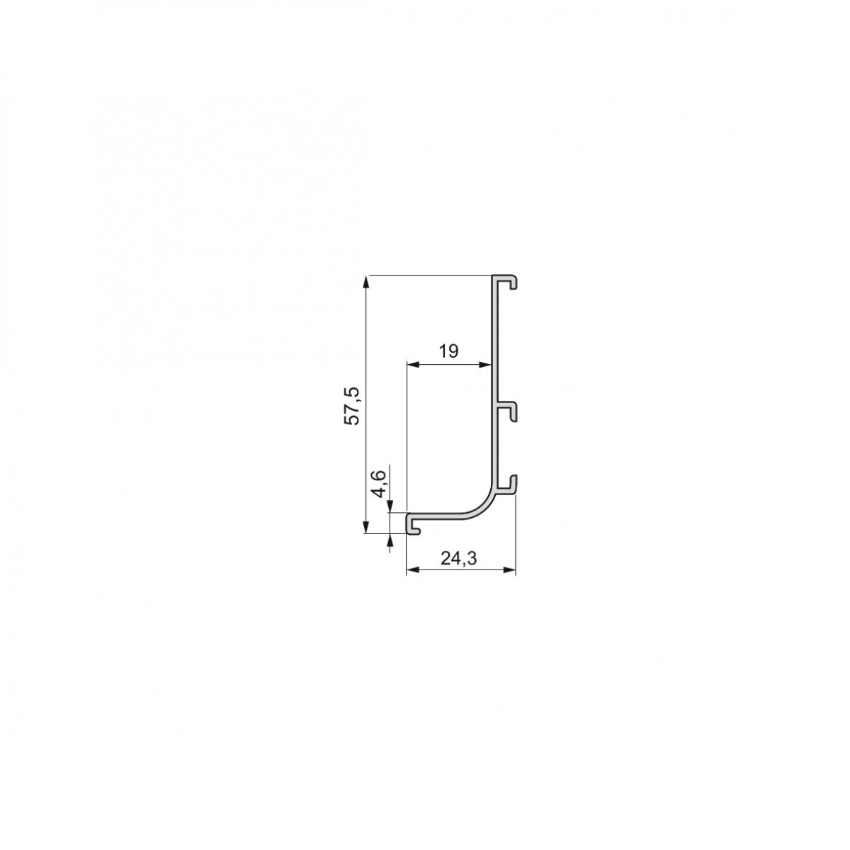 Kit de perfil Gola superior para muebles de cocina