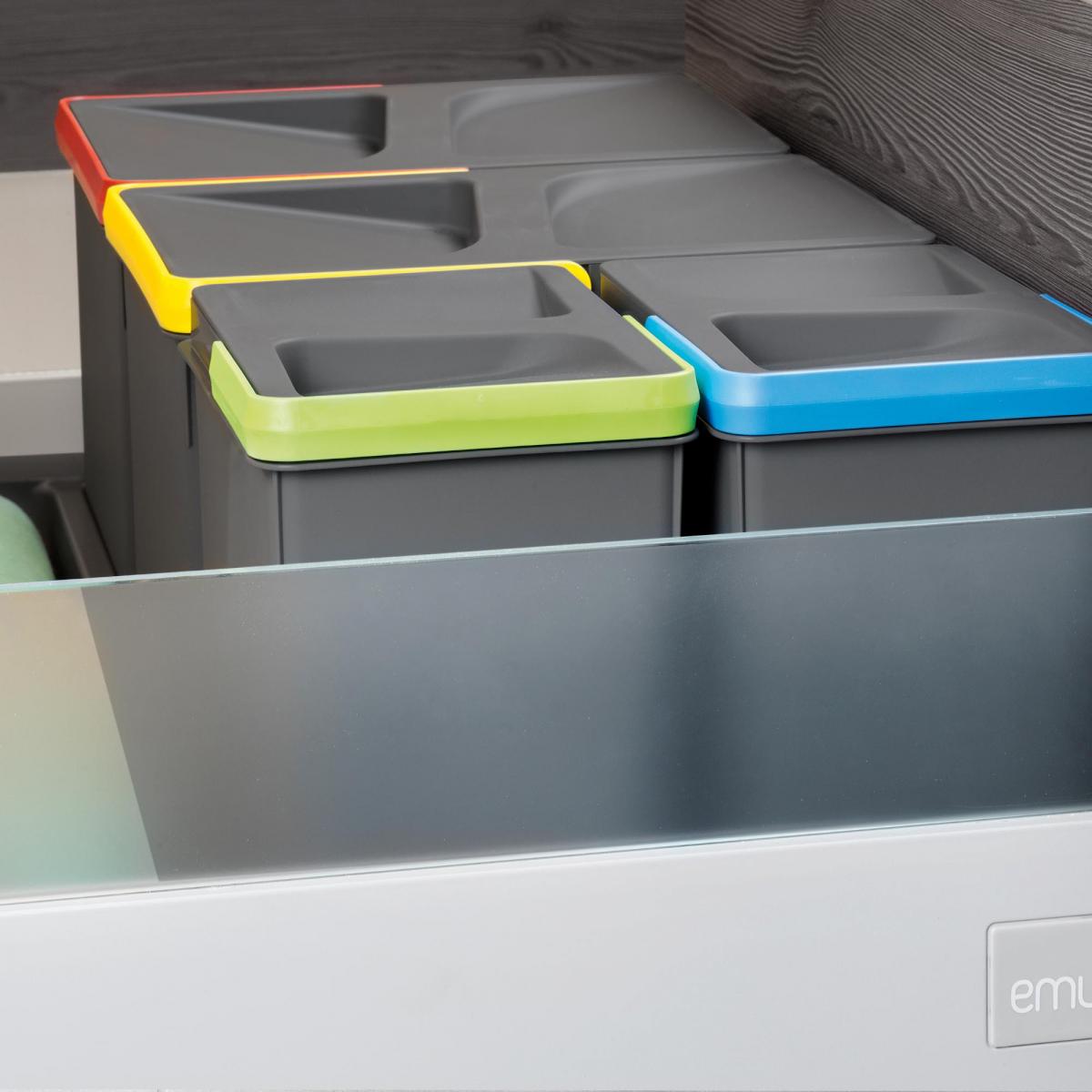 Contenedores para cajón cocina Recycle, Altura 266