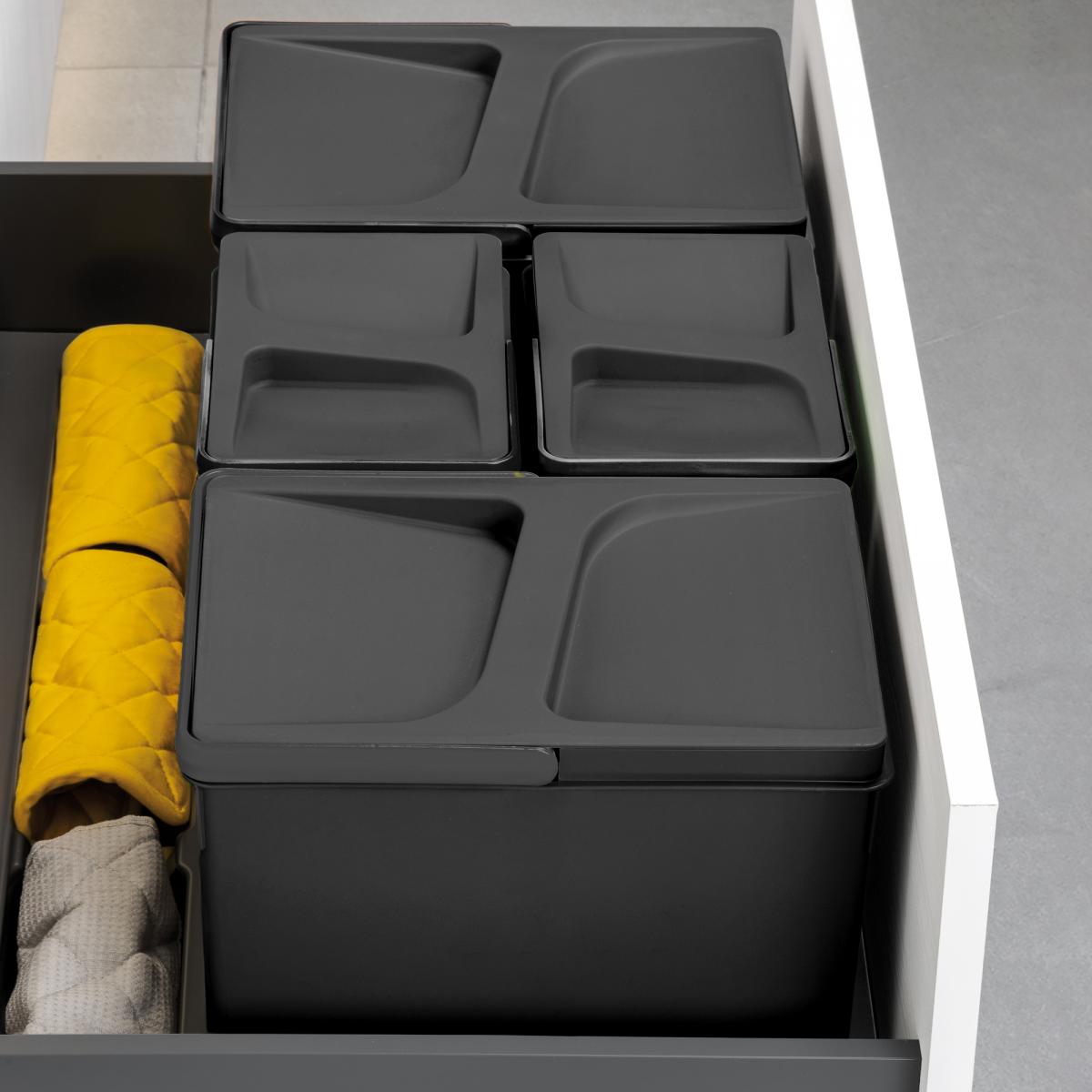 Contenedores para cajón cocina Recycle, Altura 266