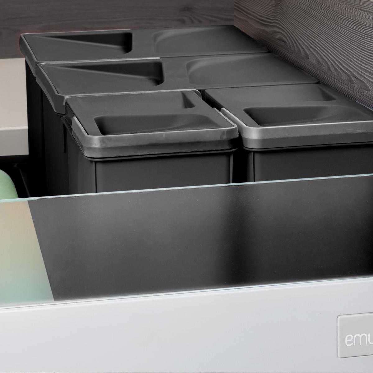 Contenedores para cajón cocina Recycle, Altura 266