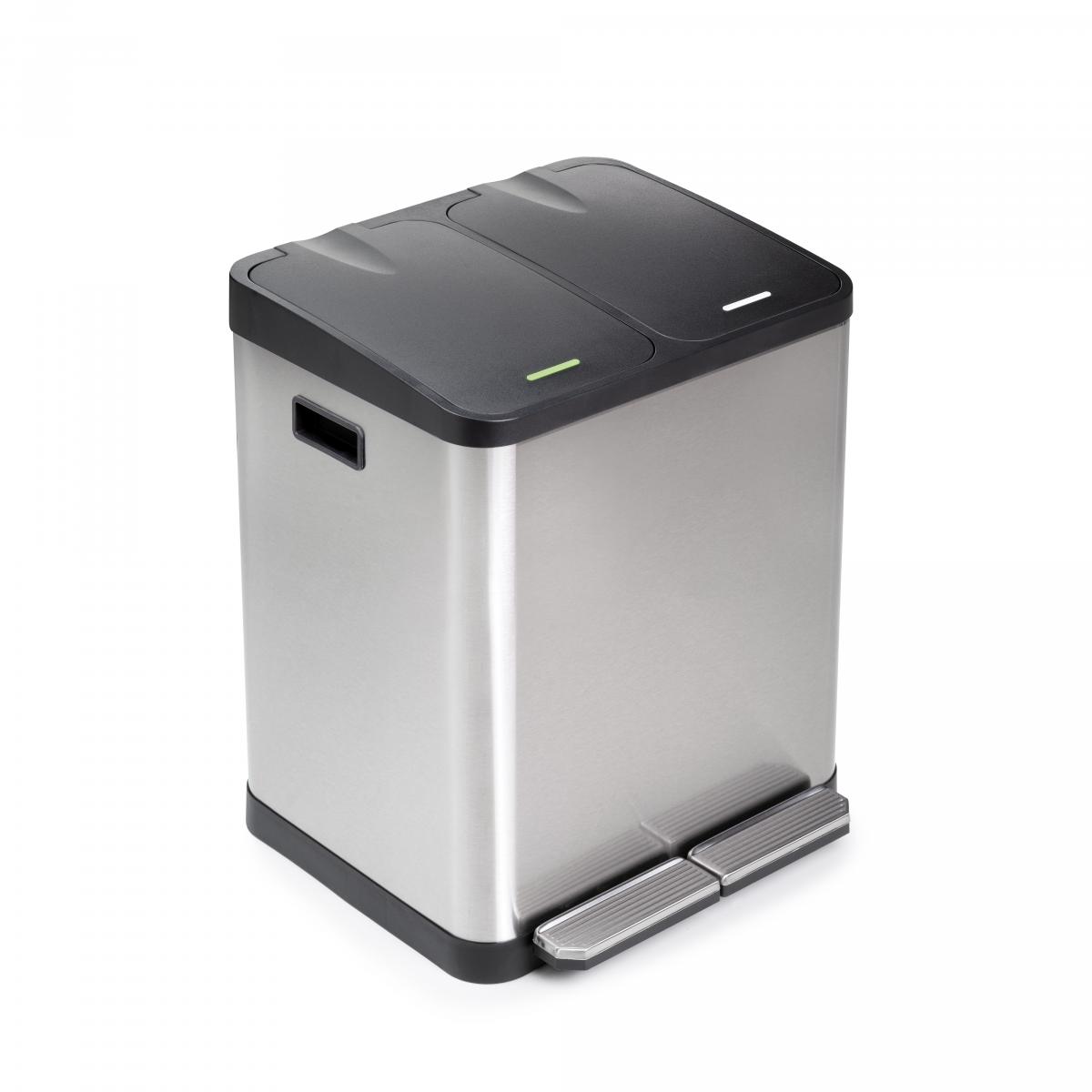 Contenedor Recycle Inox con compartimentos