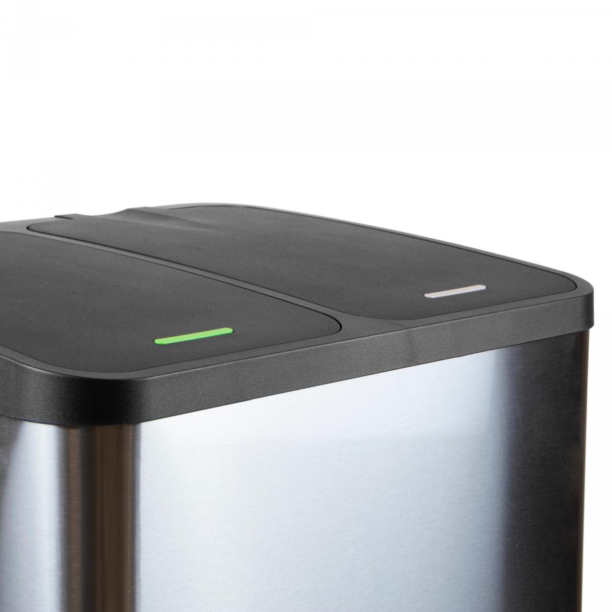 Contenedor Recycle Inox con compartimentos