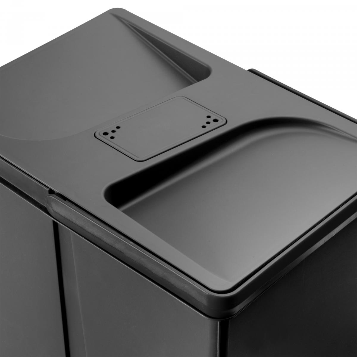 Contenedores para cajón de cocina Recycle con tapa anti olores, Altura 266