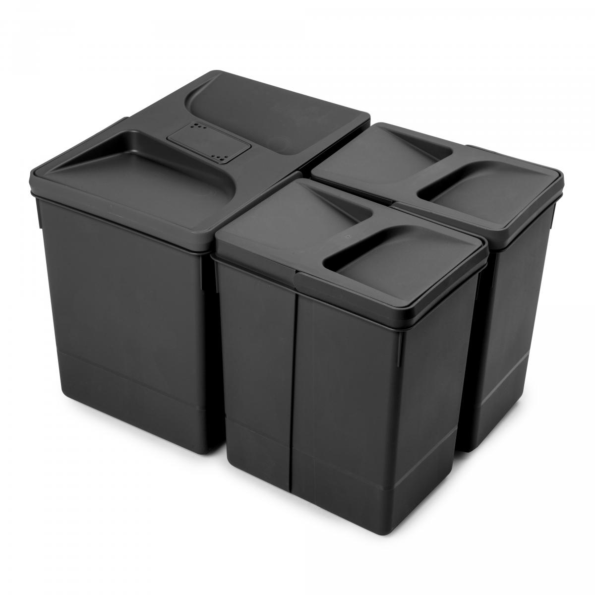 Contenedores para cajón de cocina Recycle con tapa anti olores, Altura 266