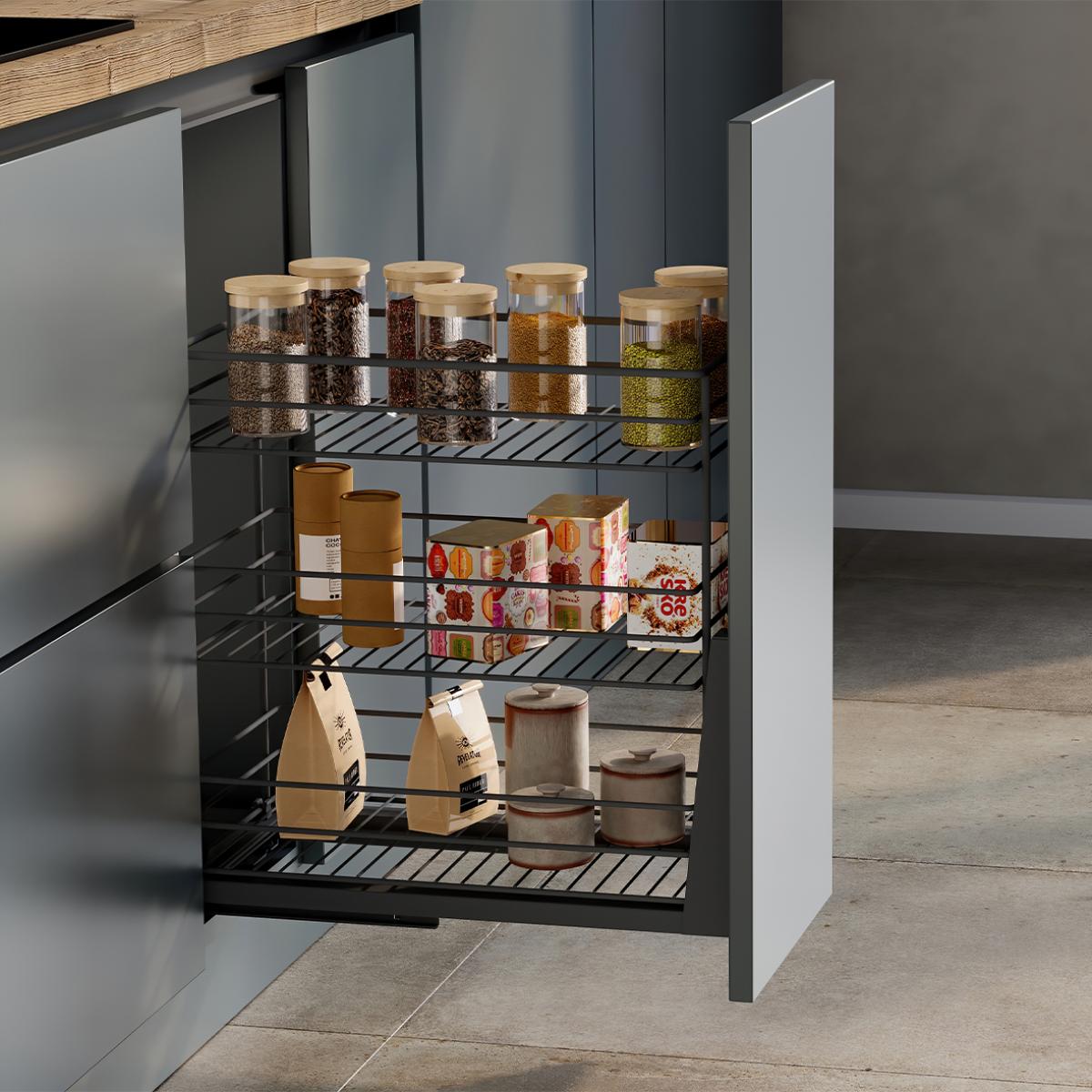 Carro extraíble Titane de fijación inferior con cierre suave