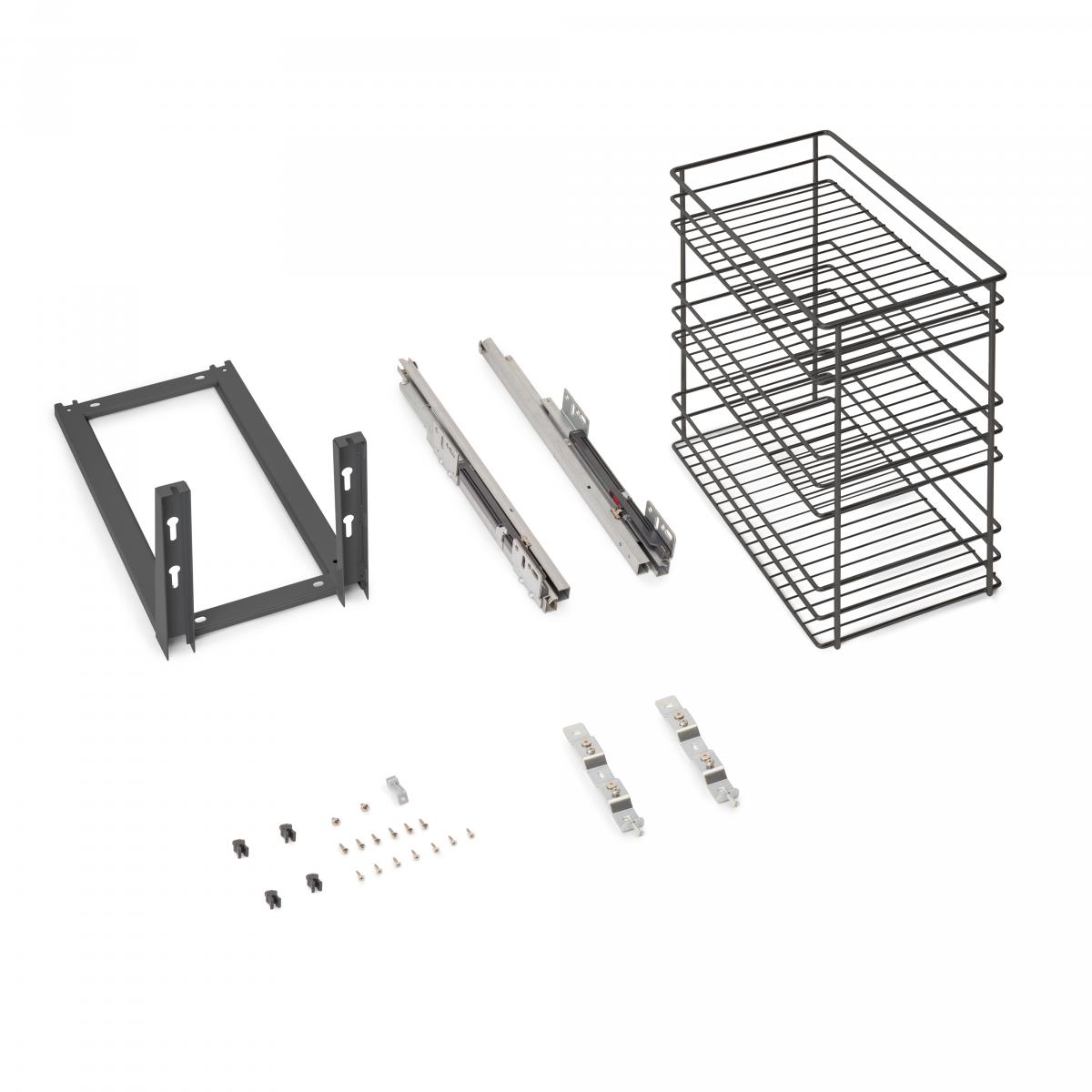 Carro extraíble Titane de fijación inferior con cierre suave