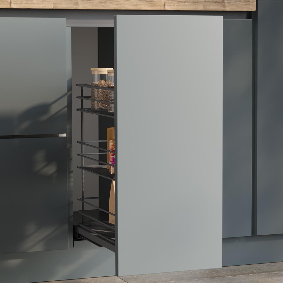 Carro extraíble Titane de fijación inferior con cierre suave