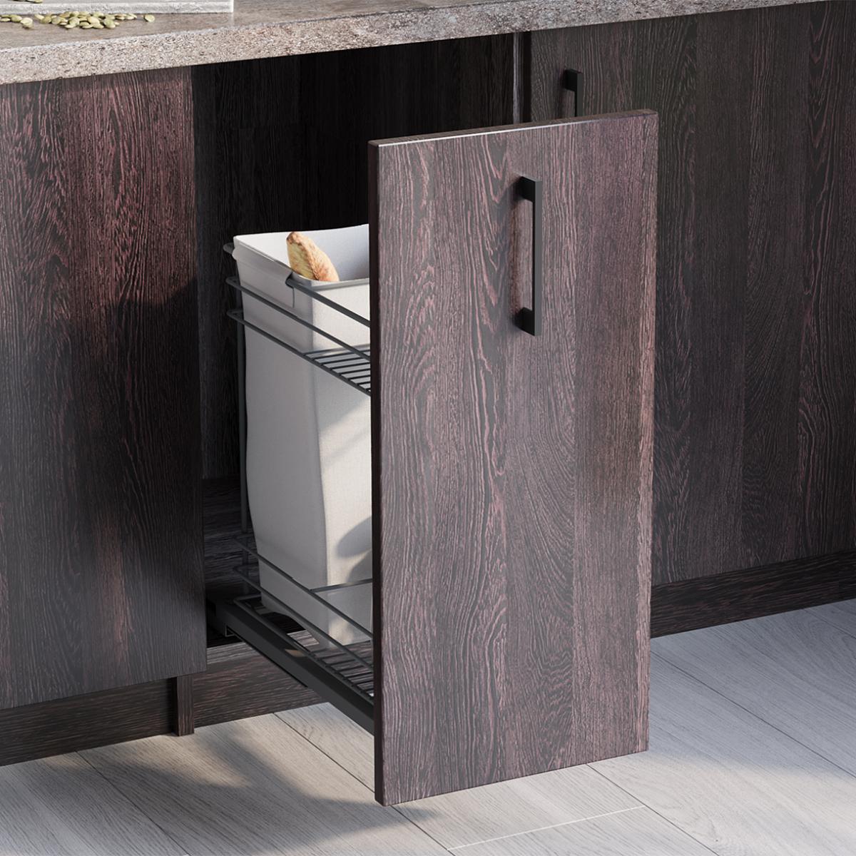 Carro extraíble con cestas y panero Titane de fijación inferior con cierre suave