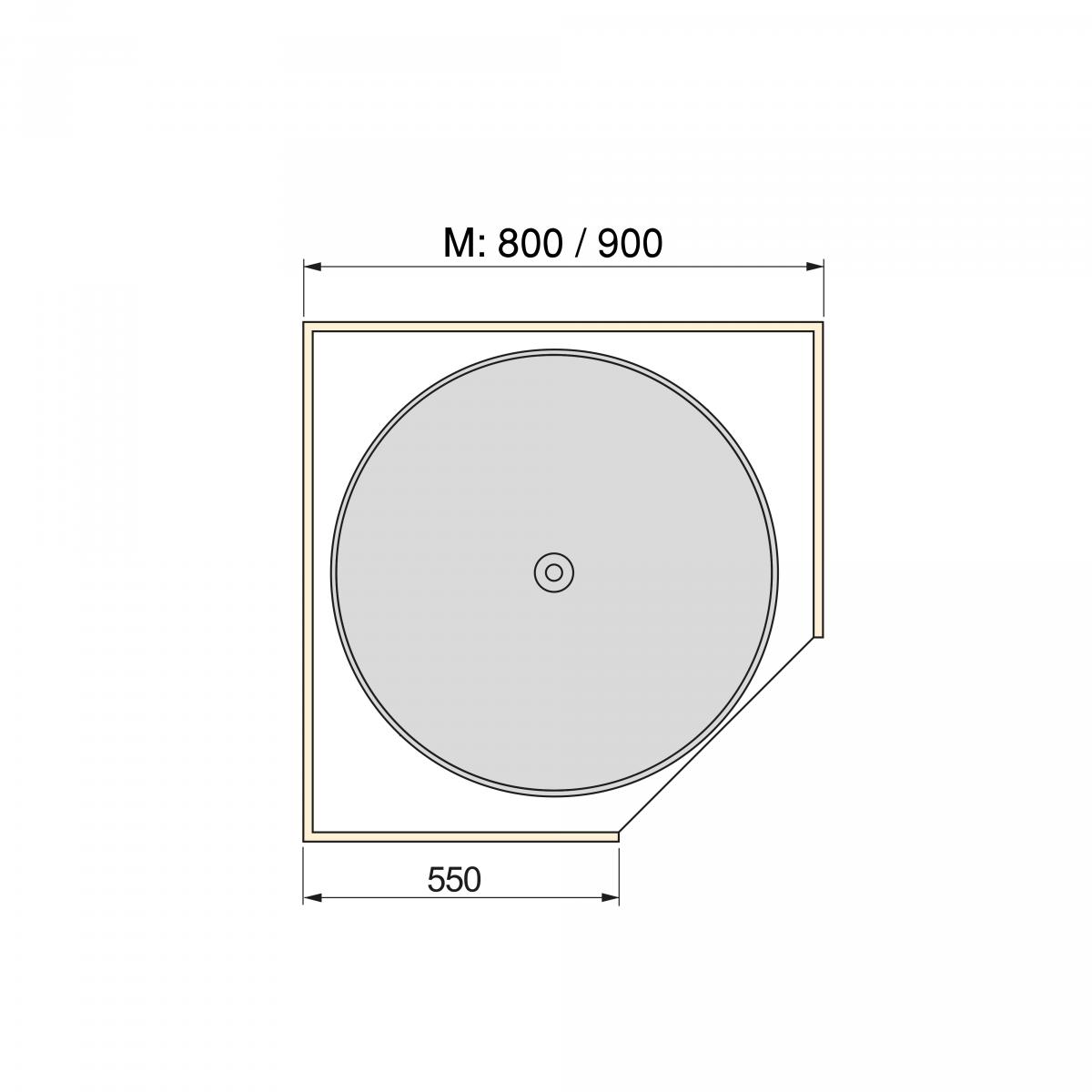Juego de bandejas circulares Shelvo para mueble de cocina