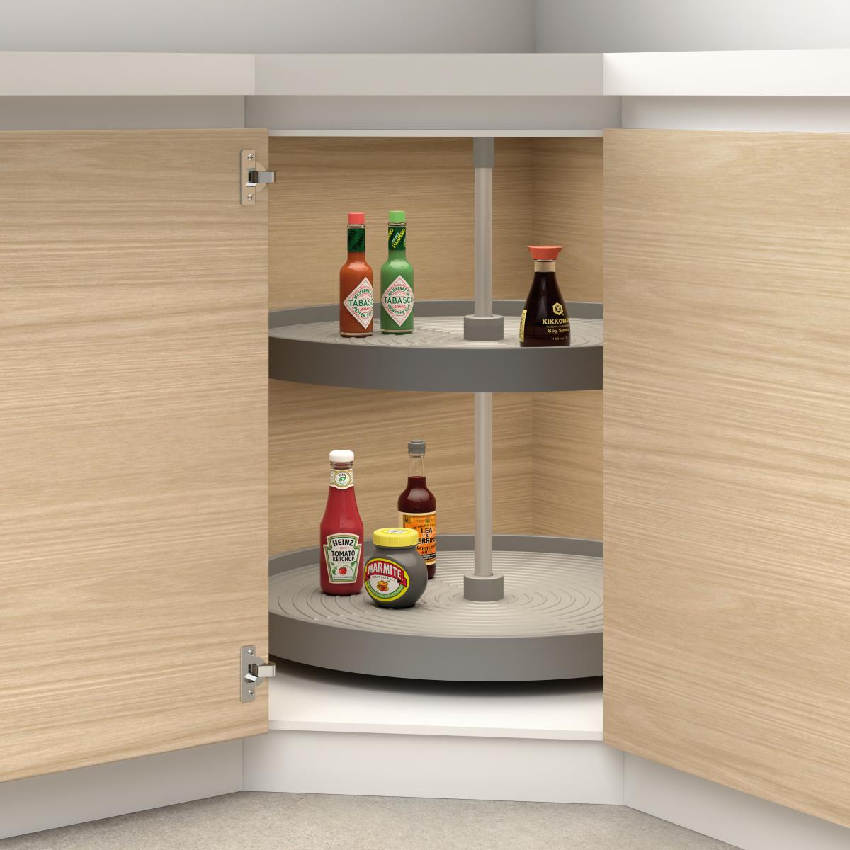 Juego de bandejas circulares Shelvo para mueble de cocina