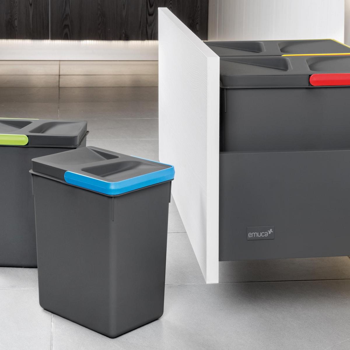 Juego de contenedores con base Recycle para cajón cocina