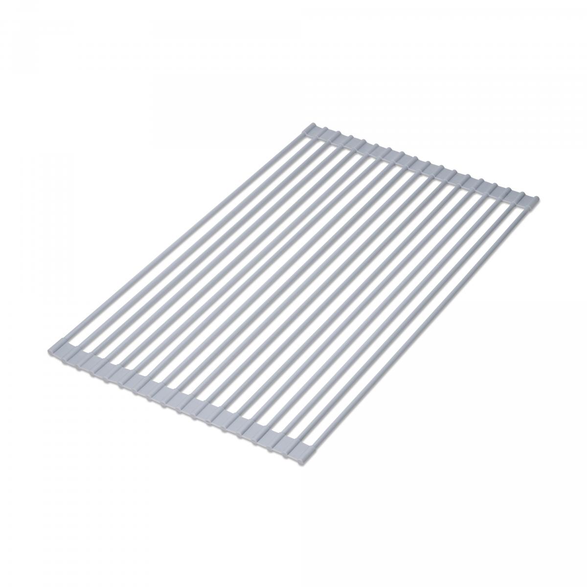 Escurreplatos de acero y silicona flexible