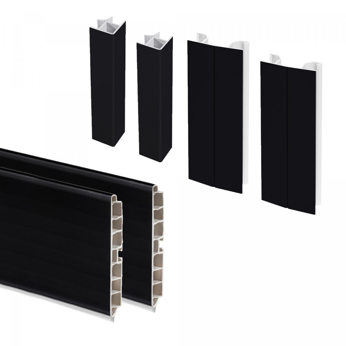 Kit de zócalos para cocina Plasline con accesorios de unión