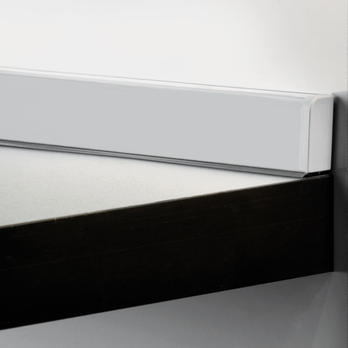 Copete rectangular para cocina Miniline con accesorios para instalación.