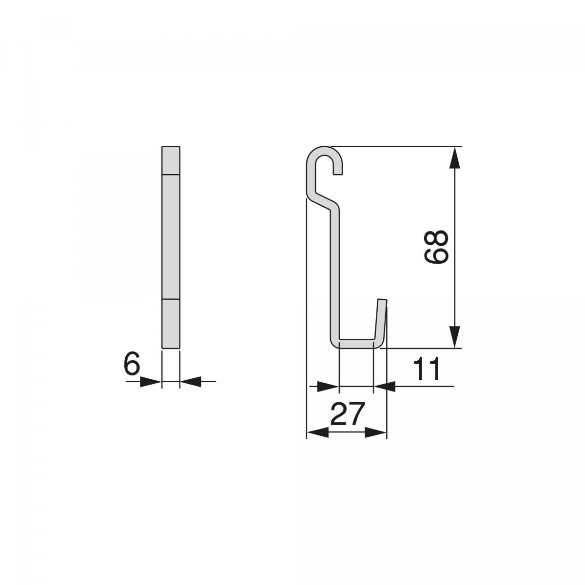 Lote de 5 ganchos para colgar Titane